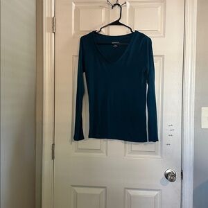Merona Teal Long Sleeve Top